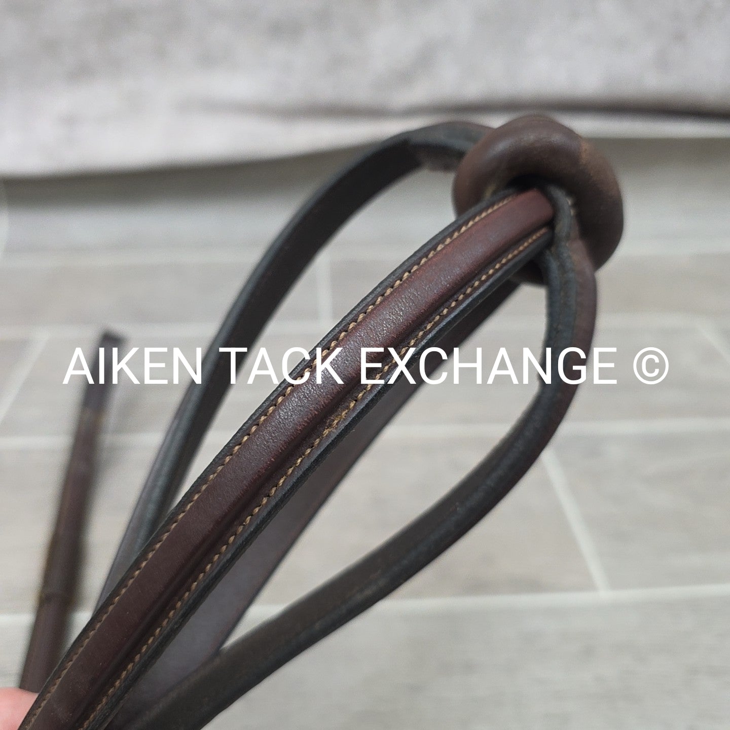 Dy'on Plain Square Raised Standing Martingale, Brown, Size Full