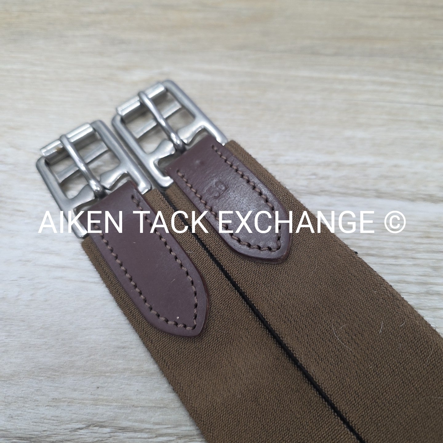 Harmohn Kraft Regal Girth with Single End Elastic, Brown, 50"