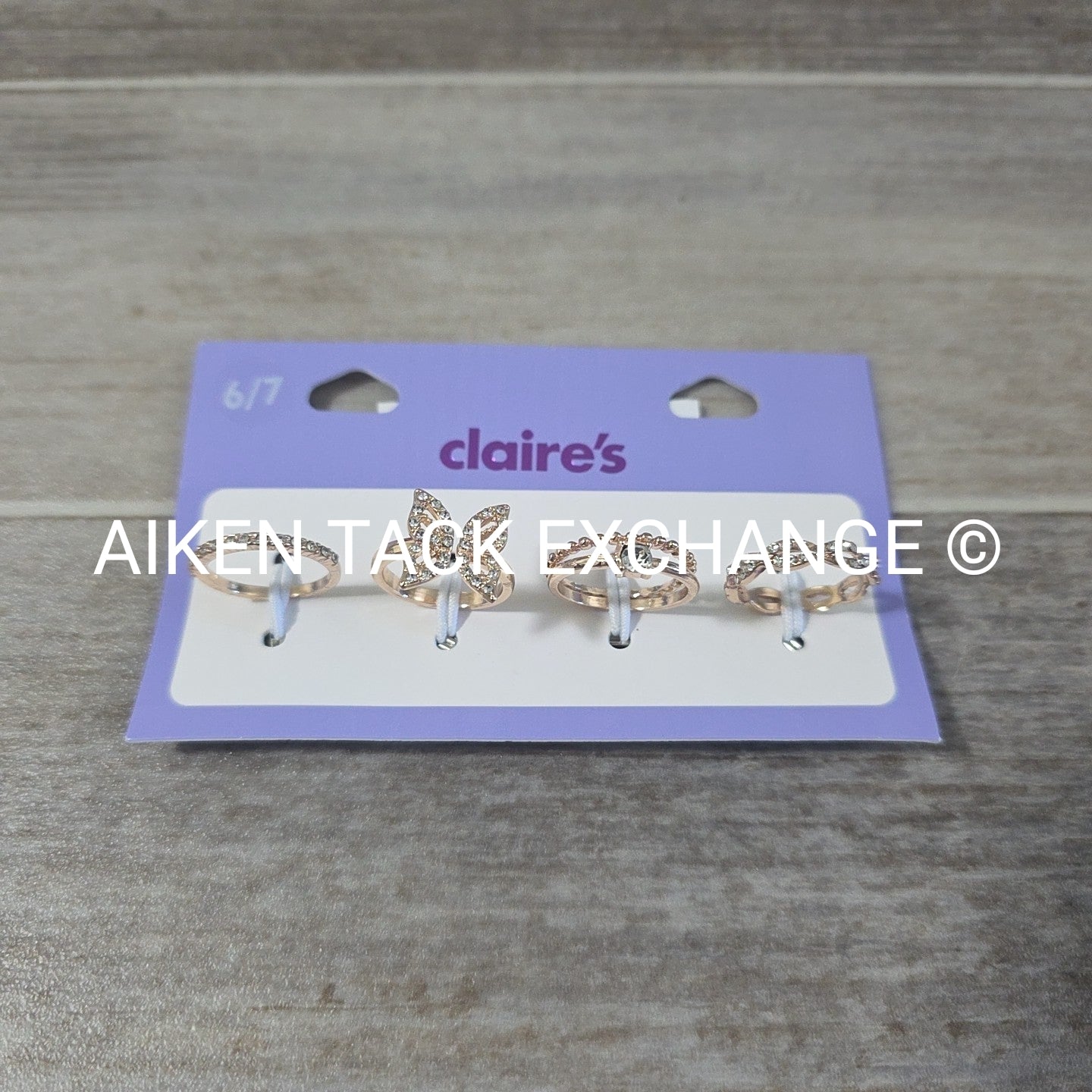 Claire's Ring Set (4) - Size 6/7