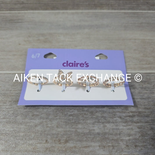 Claire's Ring Set (4) - Size 6/7