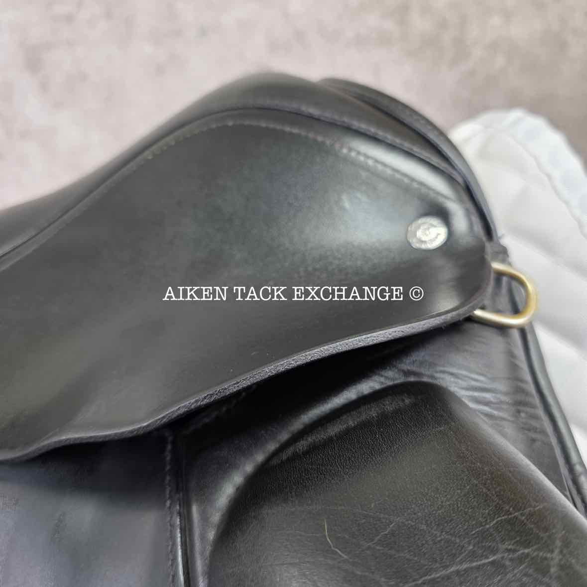 2015 Custom Saddlery Wolfgang Matrix Monoflap Dressage Saddle, 17.5" Seat, Adjustable Tree, Wool Flocked Hybrid Panels