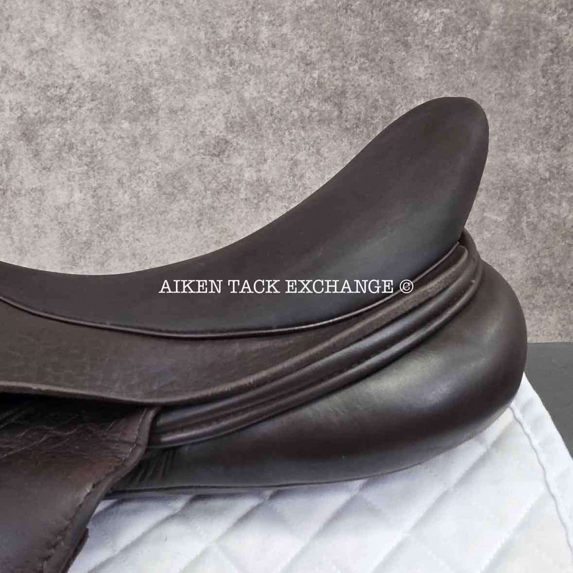 2016 Custom Saddlery Monte Carlo Monoflap Jump Saddle, 18" Seat, Adjustable Tree, Wool Flocked Panels