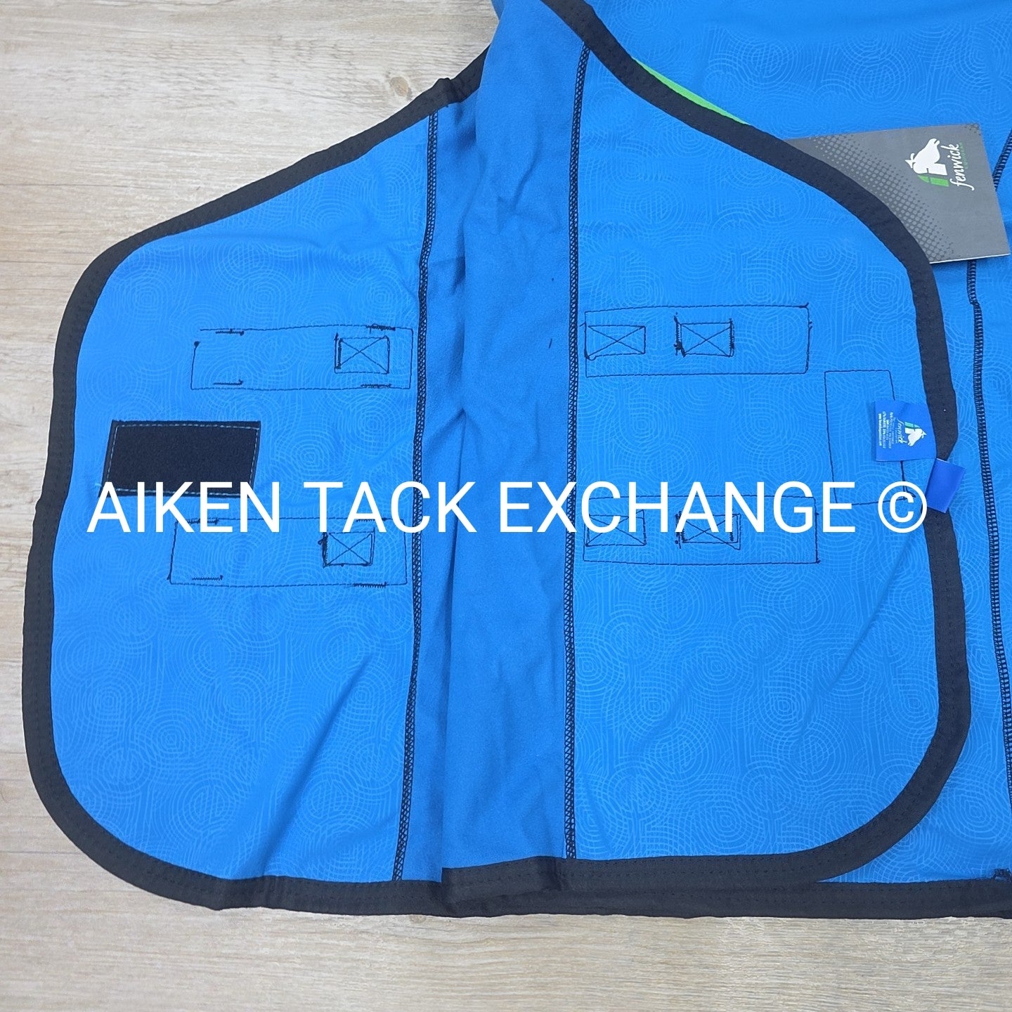Fenwick Equestrian Softshell Therapeutic Bamboo Blanket, Blue, Size 78"