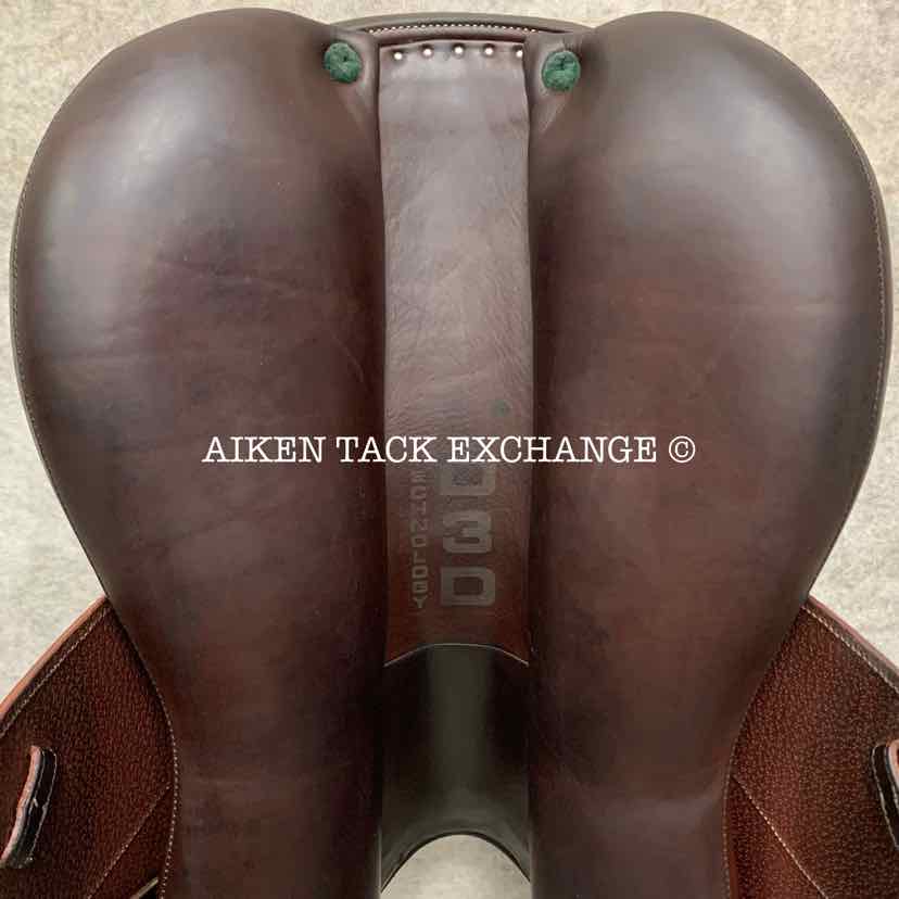2017 Devoucoux Chiberta O Monoflap Jump Saddle, 17.5" Seat, 3AA Flap, Medium Wide Tree, D3D Panels, Full Buffalo Leather