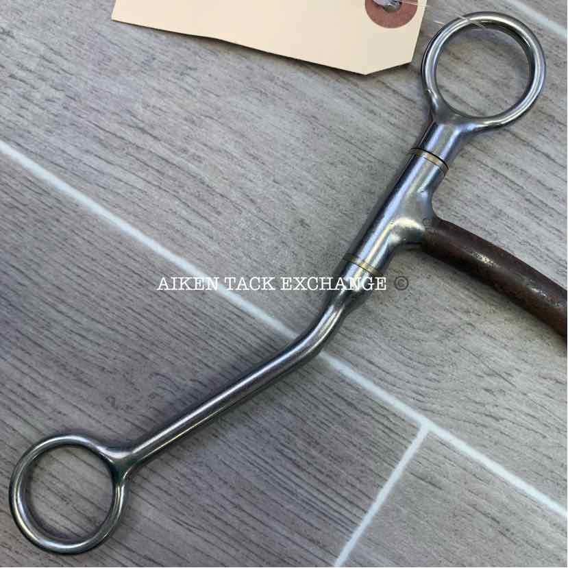 Reinsman 563 Single Joint Sweet Iron Shanked Bit 5"