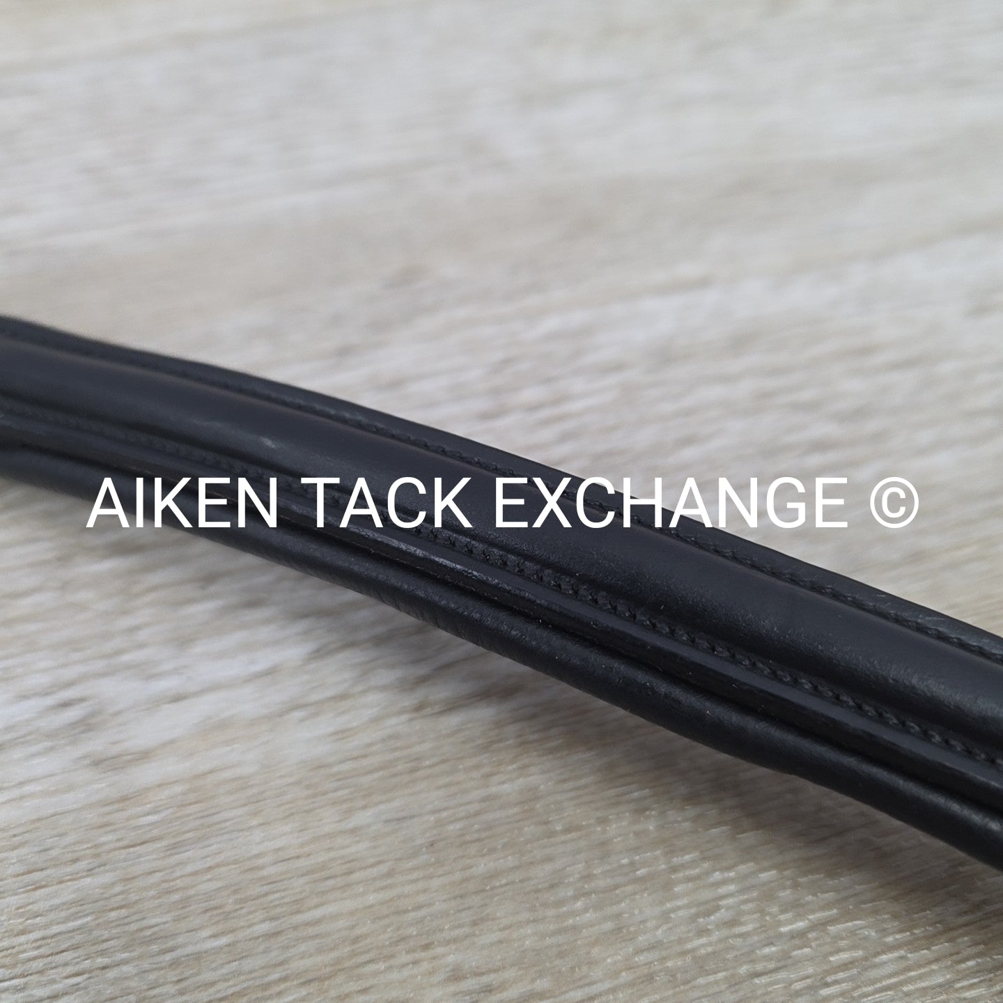 Padded Plain Raised Browband, Black, 14"
