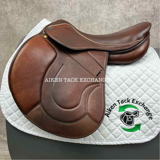 2021 MaxFlex Healthy Horse All Purpose Jump Saddle, 17.5" Seat, Wide Tree, Wool Flocked Panels