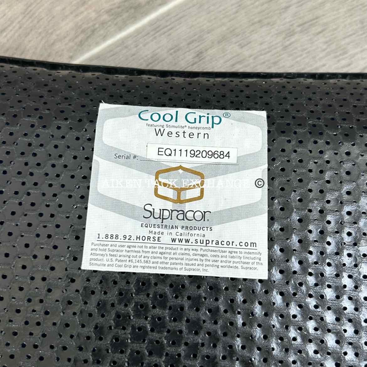 Supracor Cool Grip Western Saddle Pad