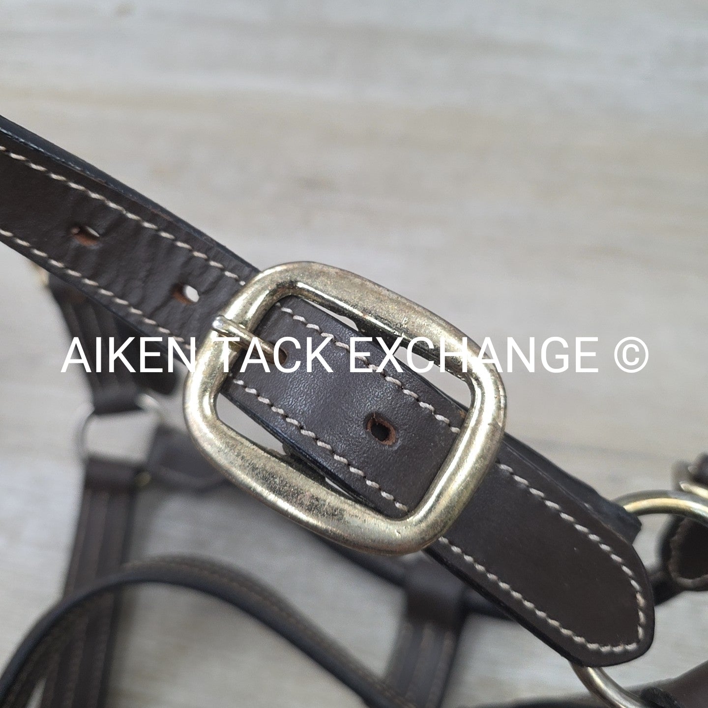 Leather Halter, Brown, Size Cob
