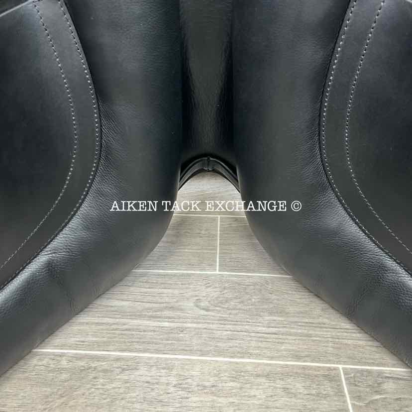 **SOLD** 2020 Black Country Eloquence Dressage Saddle, 18.5" Seat, Medium Wide Tree, Wool Flocked Panels