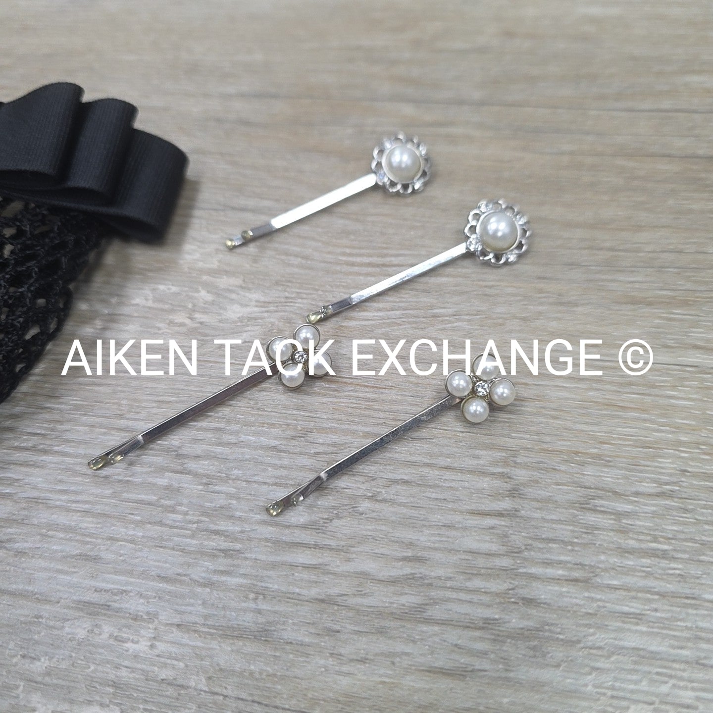 BARGAIN BUNDLE: 2 Dressage Hair Net Clips + 4 Bobby Pins