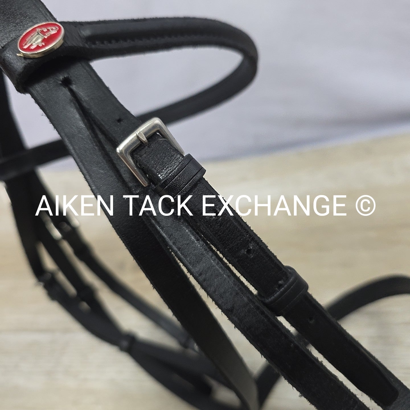 Courbette Plain Bridle Bridle, No Reins, Black, Size Full