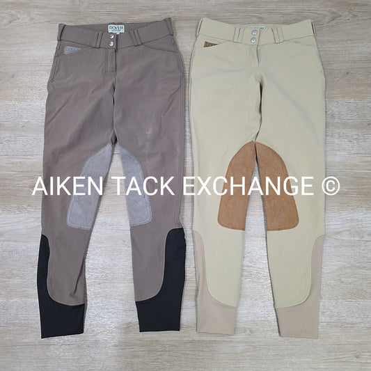 BARGAIN BUNDLE: 2 Dover Wellesley Knee Patch Breeches, Women's 26