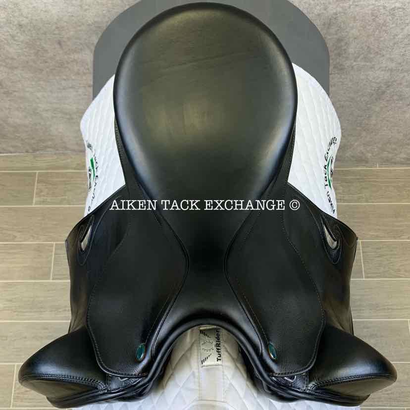 2017 Prestige Passion K Monoflap Dressage Saddle, 17" Seat, 33 Tree - M/MW, Wool Flocked Panels