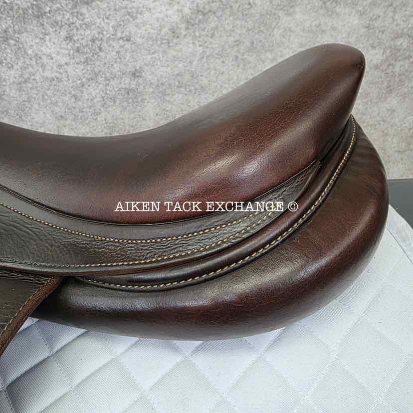 2018 Antares Contact Monoflap Jump Saddle, 18" Seat, 3AA Flap, Medium Wide Tree, Foam Panels, Full Buffalo Leather
