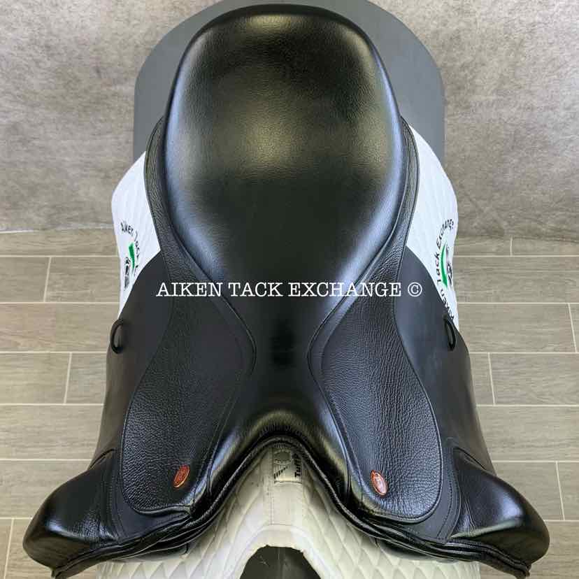 Kent & Master MDS S-Series Dressage Surface Block Saddle, 18" Seat, Adjustable Tree - Changeable Gullet, Wool Flocked Panels