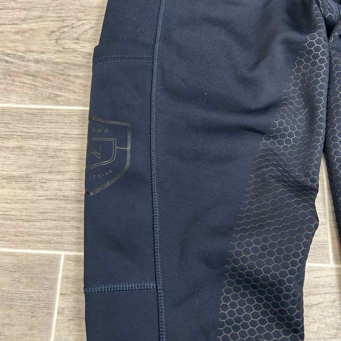 Noel Asmar Equestrian Dressage Warm Up Silicone Grip Full Seat Tights, Size Smal