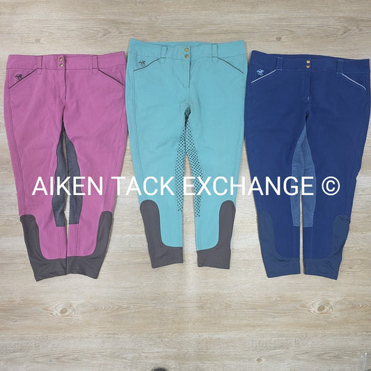BARGAIN BUNDLE: 3 Pair Smartpak Piper Full Seat Breeches, Size 38 R