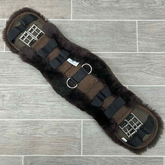 CAS Equestrian Sheepskin Girth, Brown, 20"