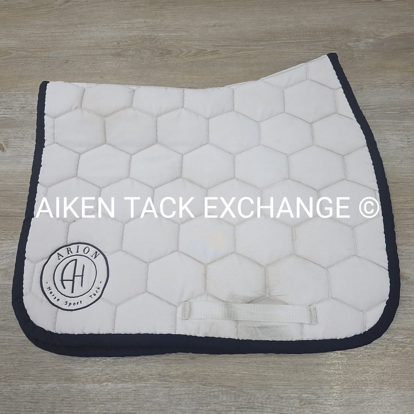 Arion Dressage Saddle Pad, White (has stains)