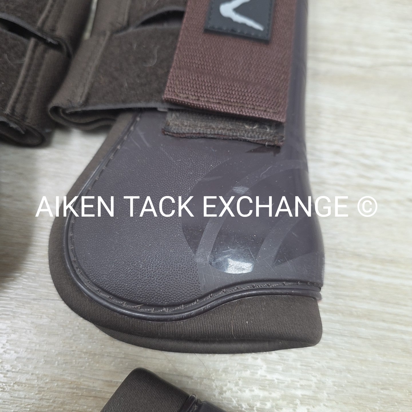 Horze Open Front Tendon Boot Set, Front & Hind, Brown, Size Full