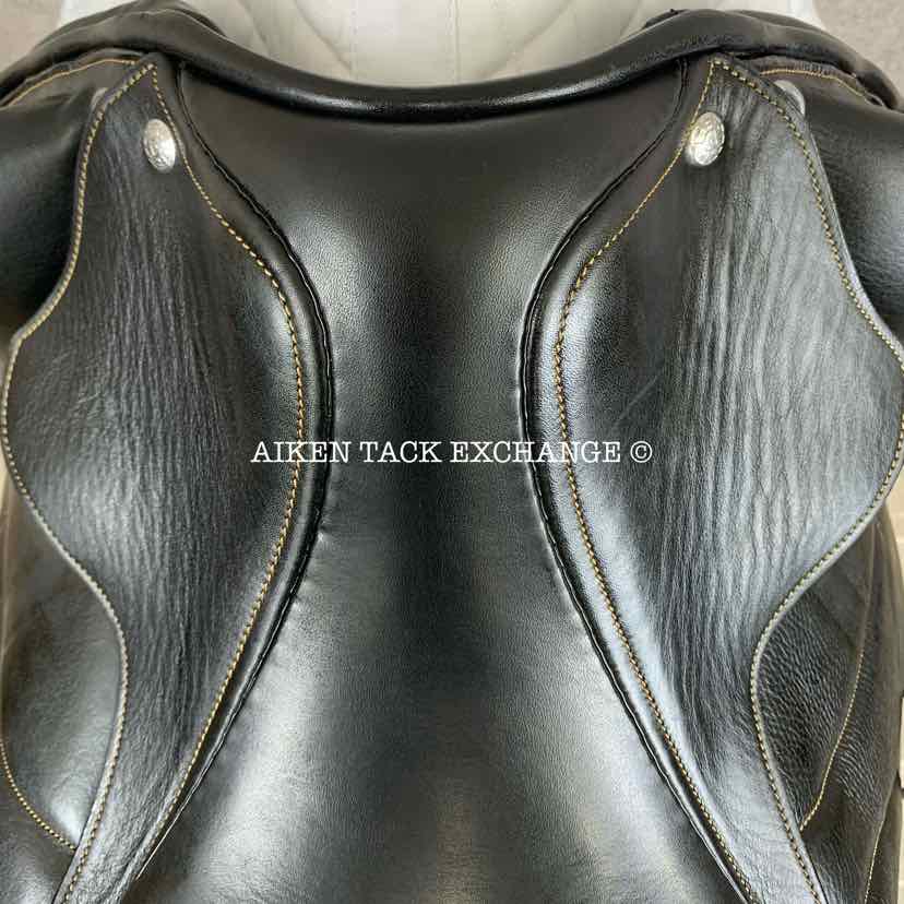 **SOLD** 2015 GMD Germida Ratomka Piaffe Monoflap Dressage Saddle, 16.5" Seat, Wide Tree, Foam Panels