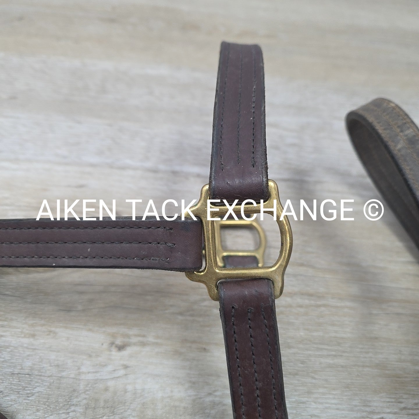 BARGAIN BUNDLE: 2 Leather Halters, Brown, Size Full