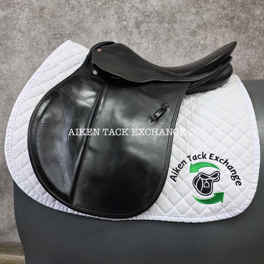 Courbette Luxor All Purpose Saddle, 17" Seat, 17" Seat, 31 Tree - MW/W, Wool Flocked Panels