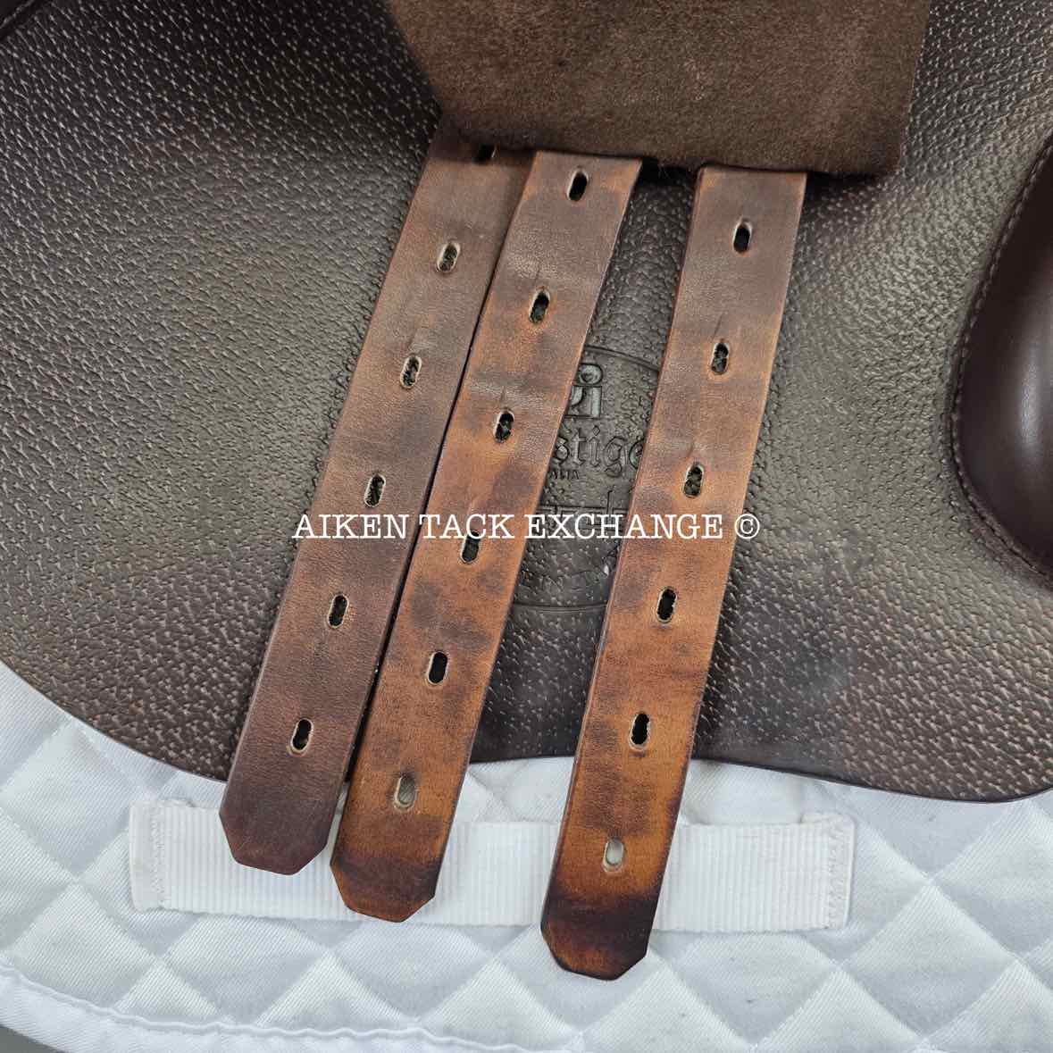 **SOLD** 2020 Prestige Synchrony CPS Jump Saddle, 17" Seat, 34 Tree - MW, Wool Flocked Panels