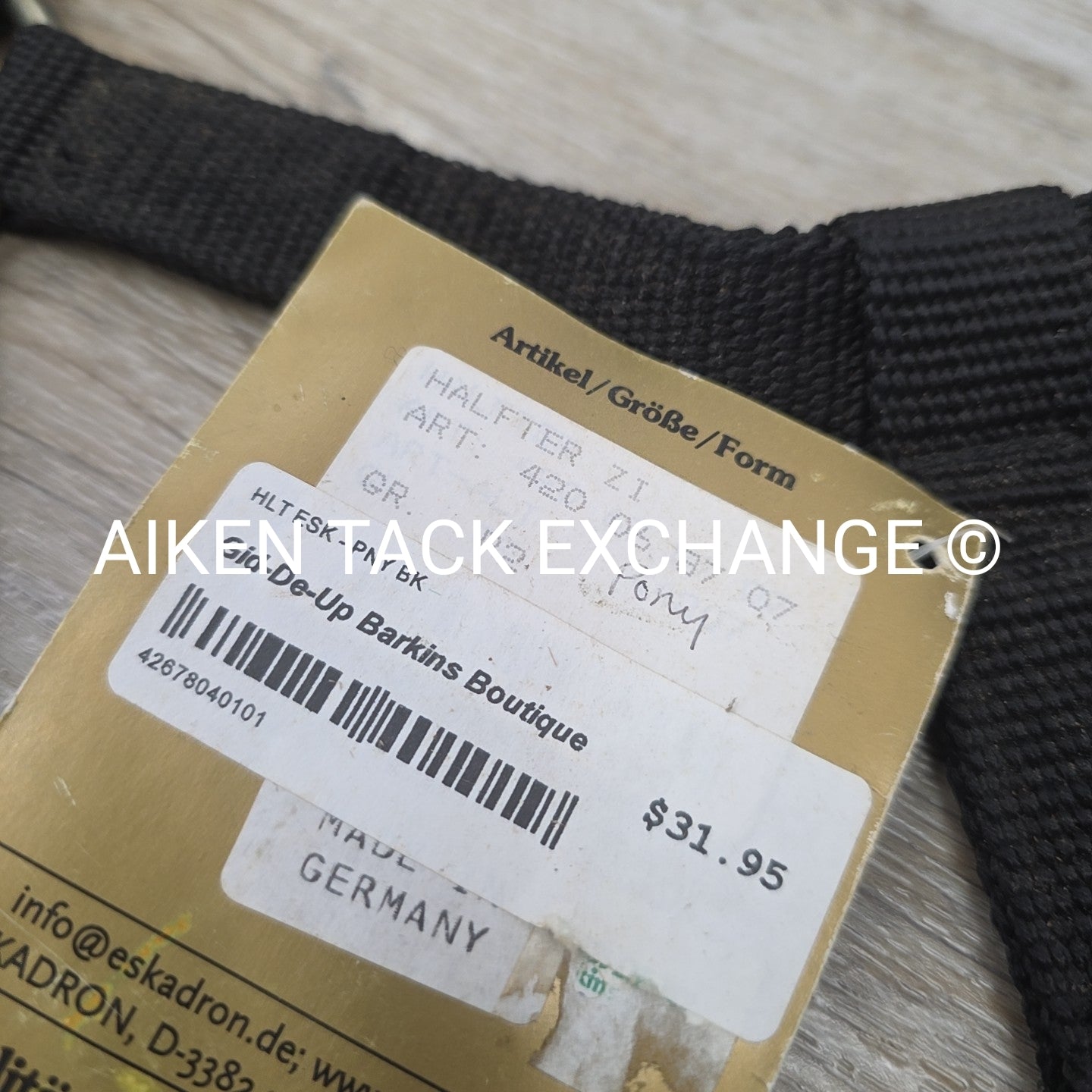 Eskadron Halter, Size Pony