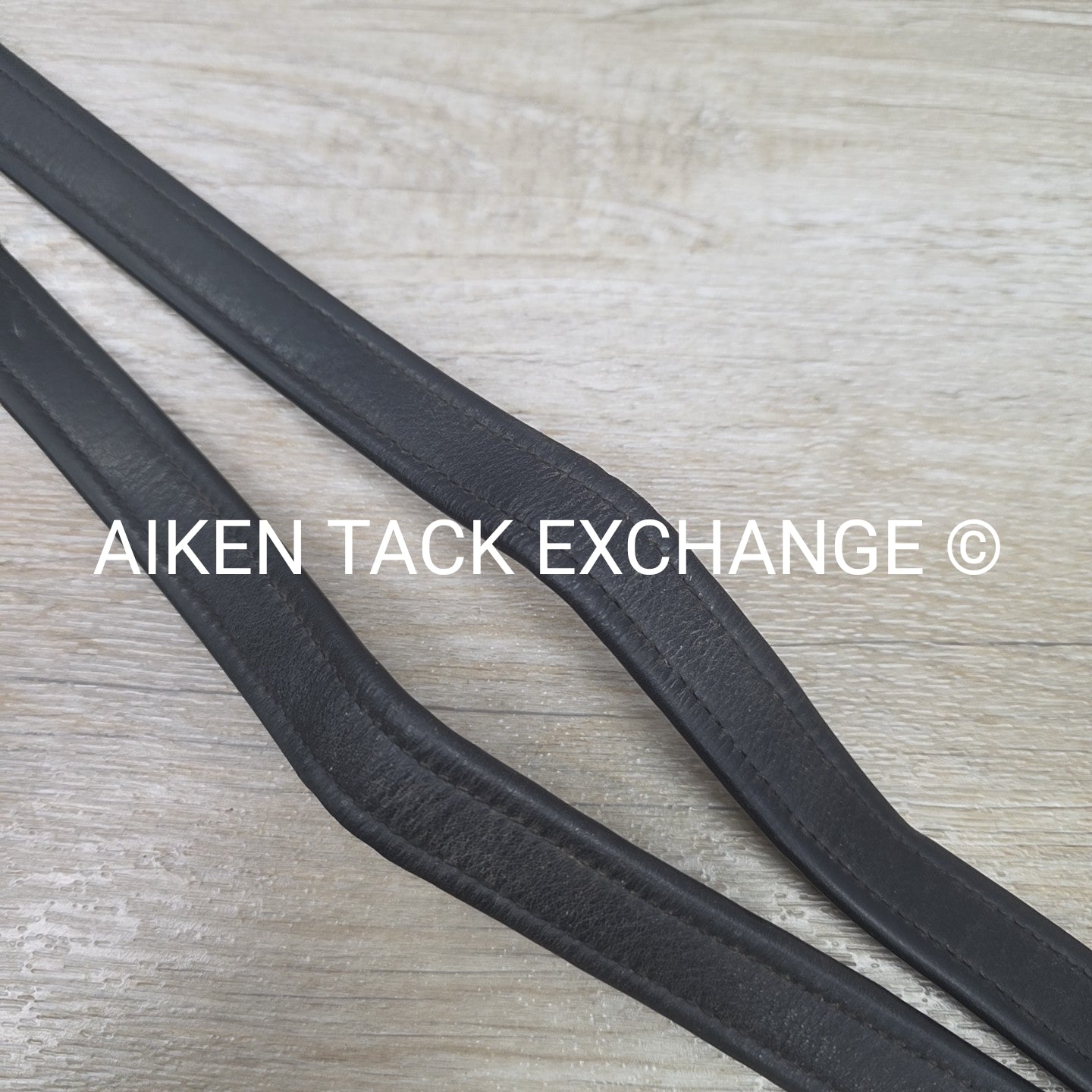 Prestige Nylon Lined Stirrup Leathers, Black, 160cm  / 63"
