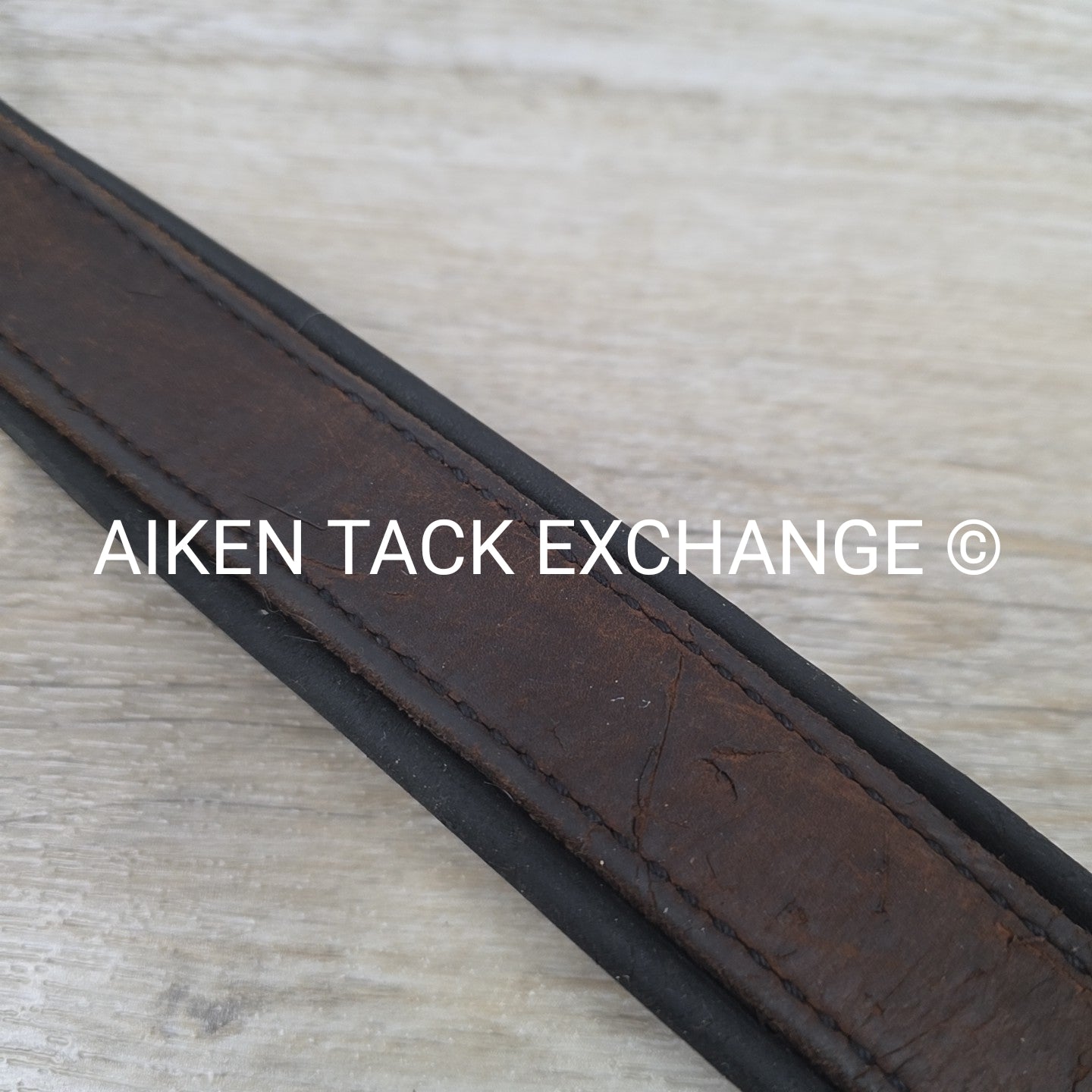 Heavy Duty Leather Padded Dog Collar, 18-22" (has blemishes)