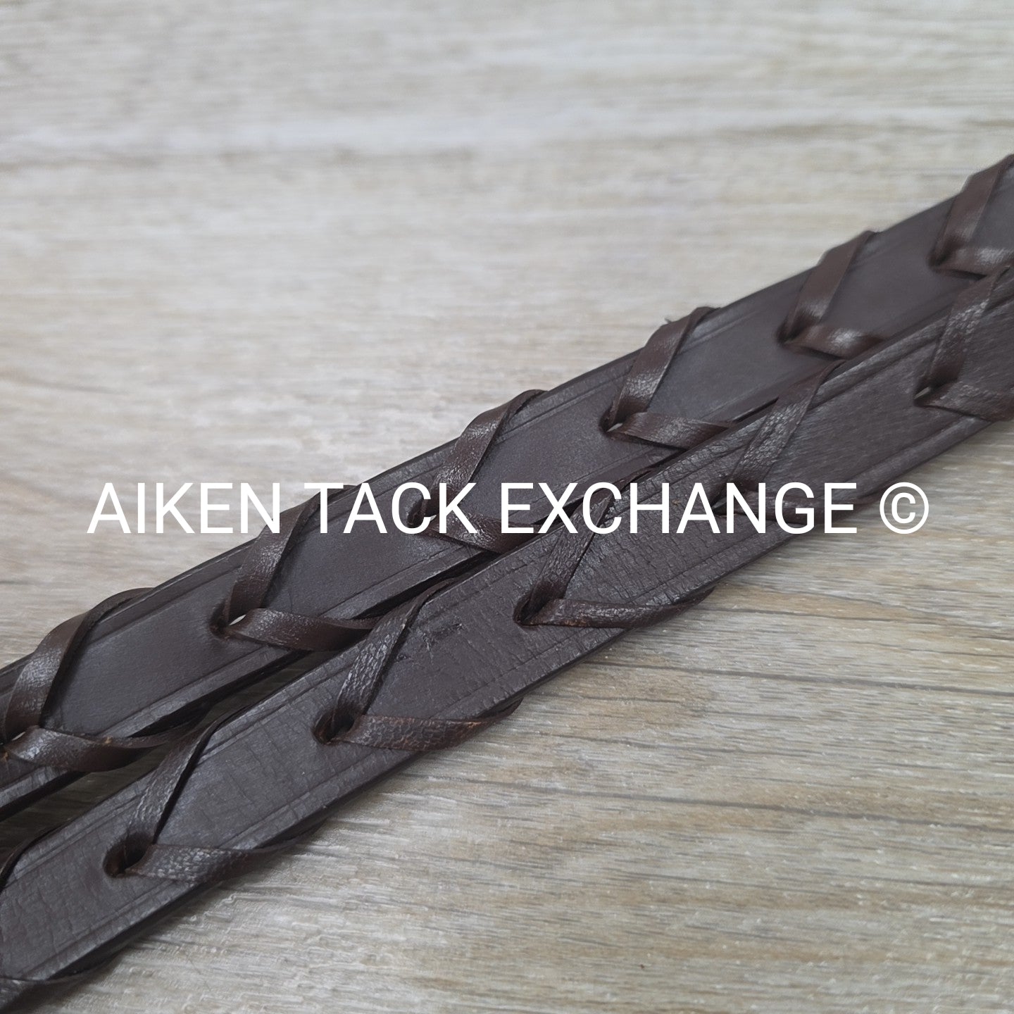 Silver Fox Laced Reins, Brown, Size Full