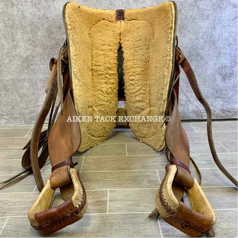 **SOLD** Marty Byrd Saddle Shop Roping Western Saddle, 16" Seat, Regular Tree - Semi QH Bars