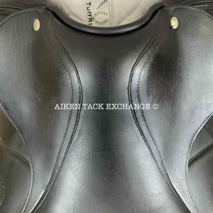 1998 Devoucoux Milady Monoflap Dressage Saddle, 17" Seat, 2 Flap, Medium Tree, Foam Panels