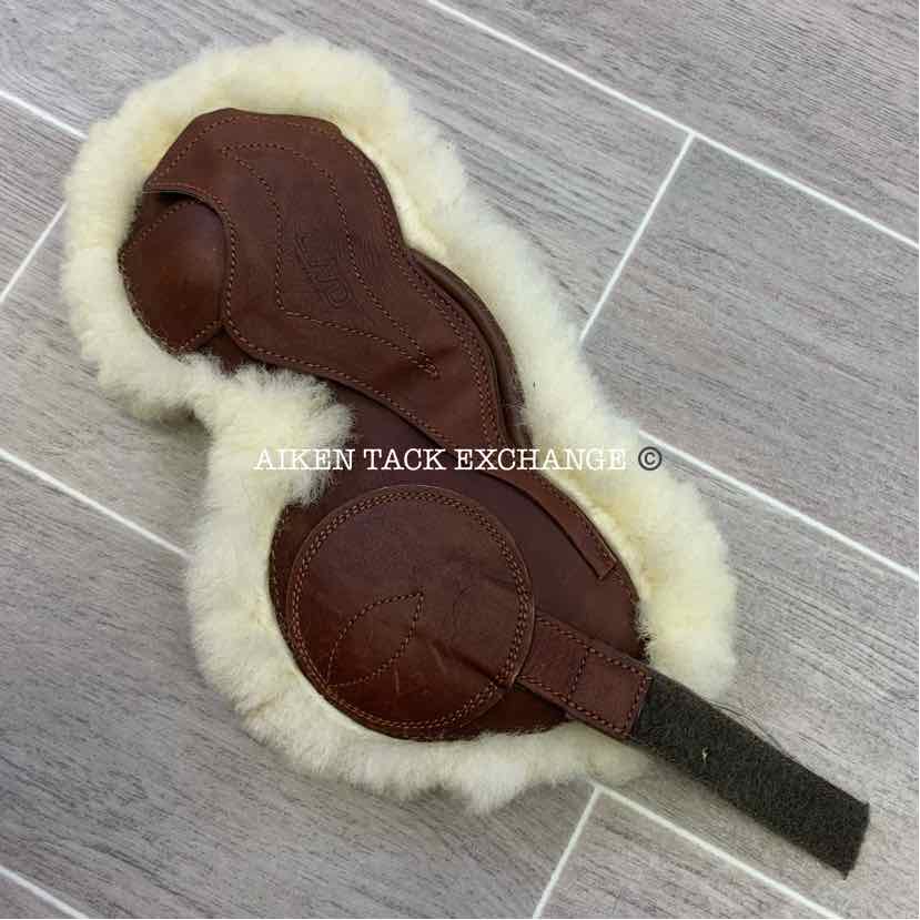 CWD Sheepskin Lined Leather Hind Fetlock Boots, Brown, Size 1 - Pony