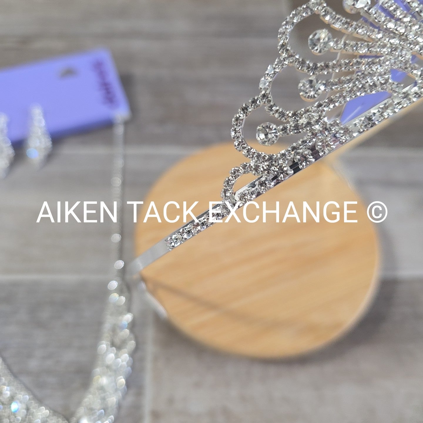 Claire's Bundle - 1 Tiara, 1 Set of Earrings, 1 Necklace