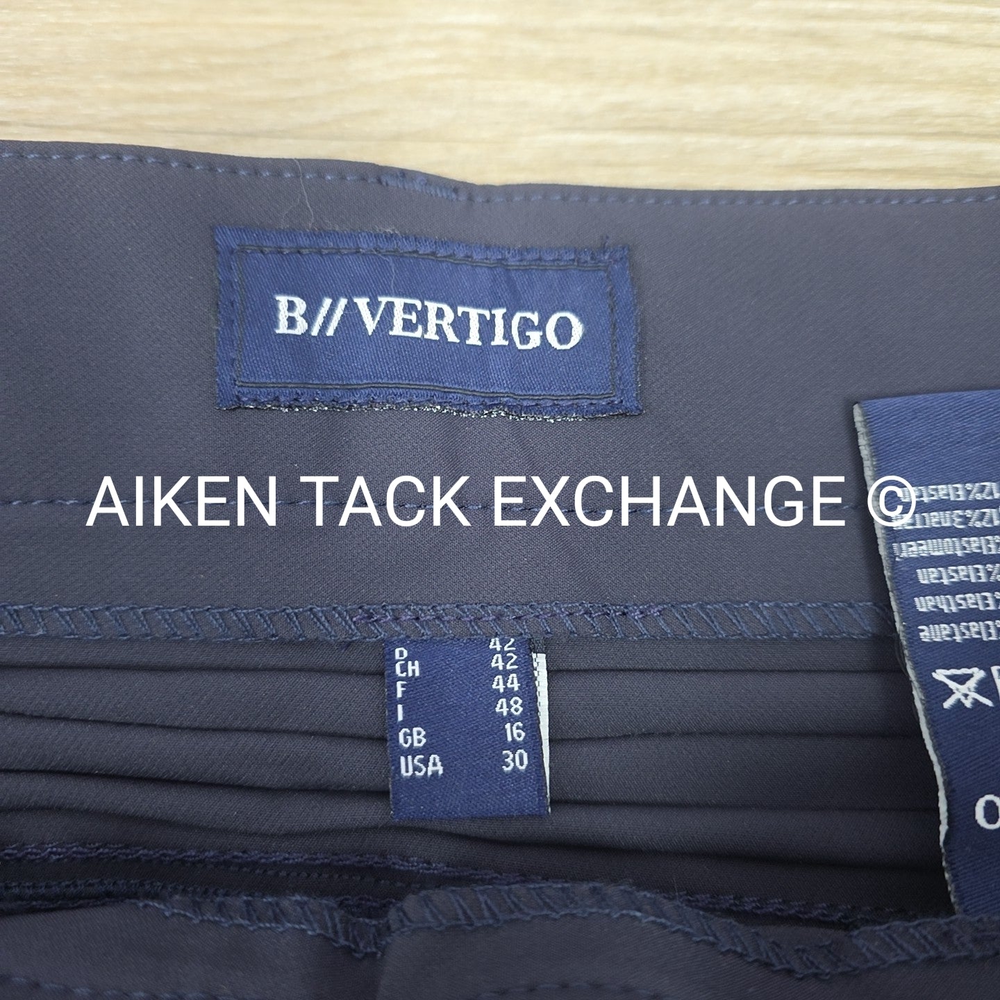 B Vertigo Drea Silicone Knee Patch Breeches, Size 30