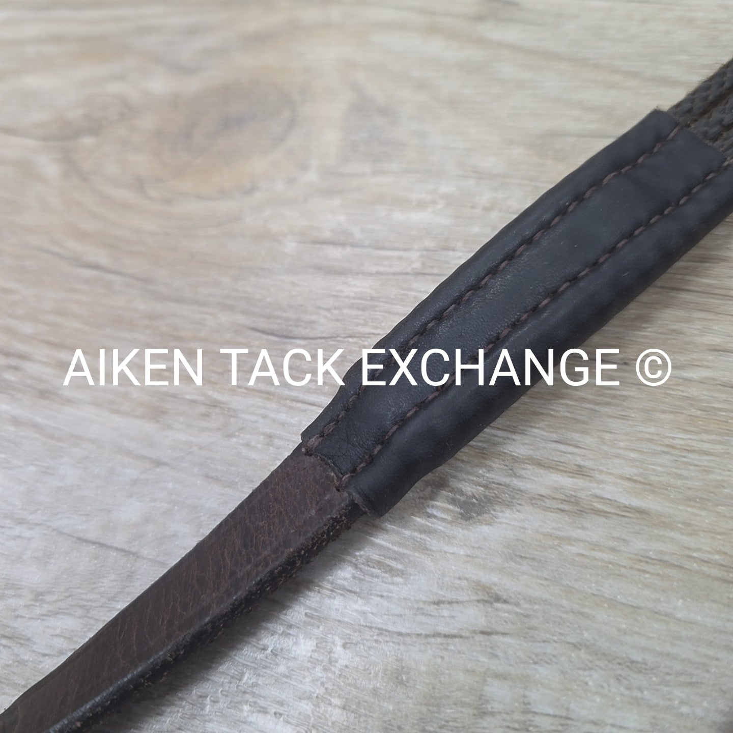 Correct Connect Sure Grip Rubber Reins with 1" Hand Stops, Brown, 55"
