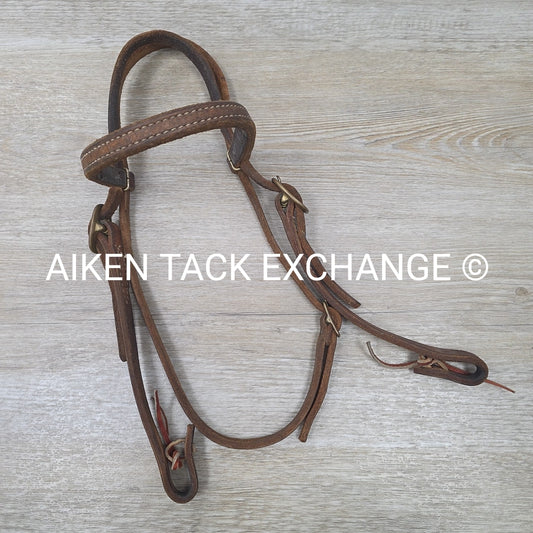 Western Browband Headstall, Brown, Size Full