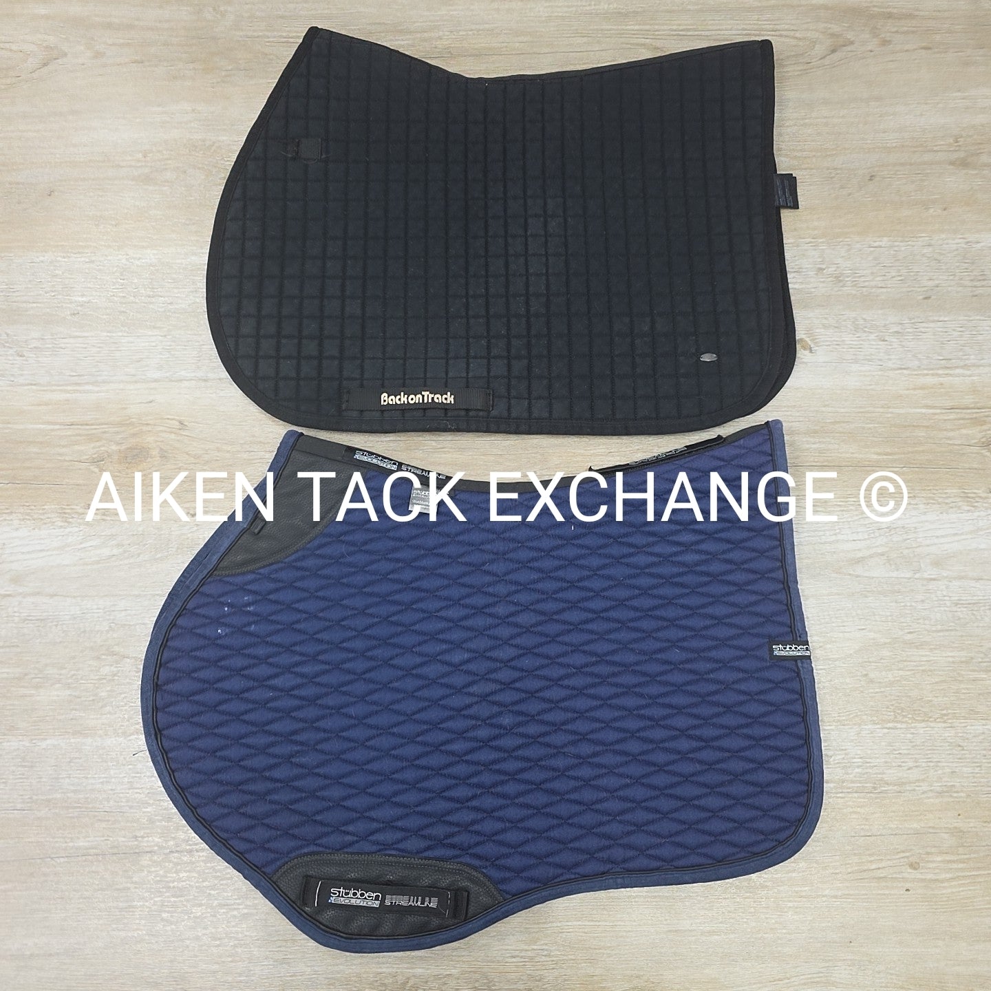 BARGAIN BUNDLE of 2 Saddle Pads: Stubben Streamline & Back on Track