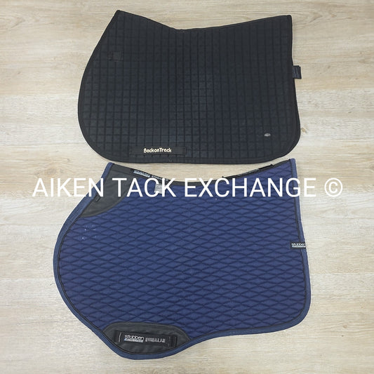BARGAIN BUNDLE of 2 Saddle Pads: Stubben Streamline & Back on Track