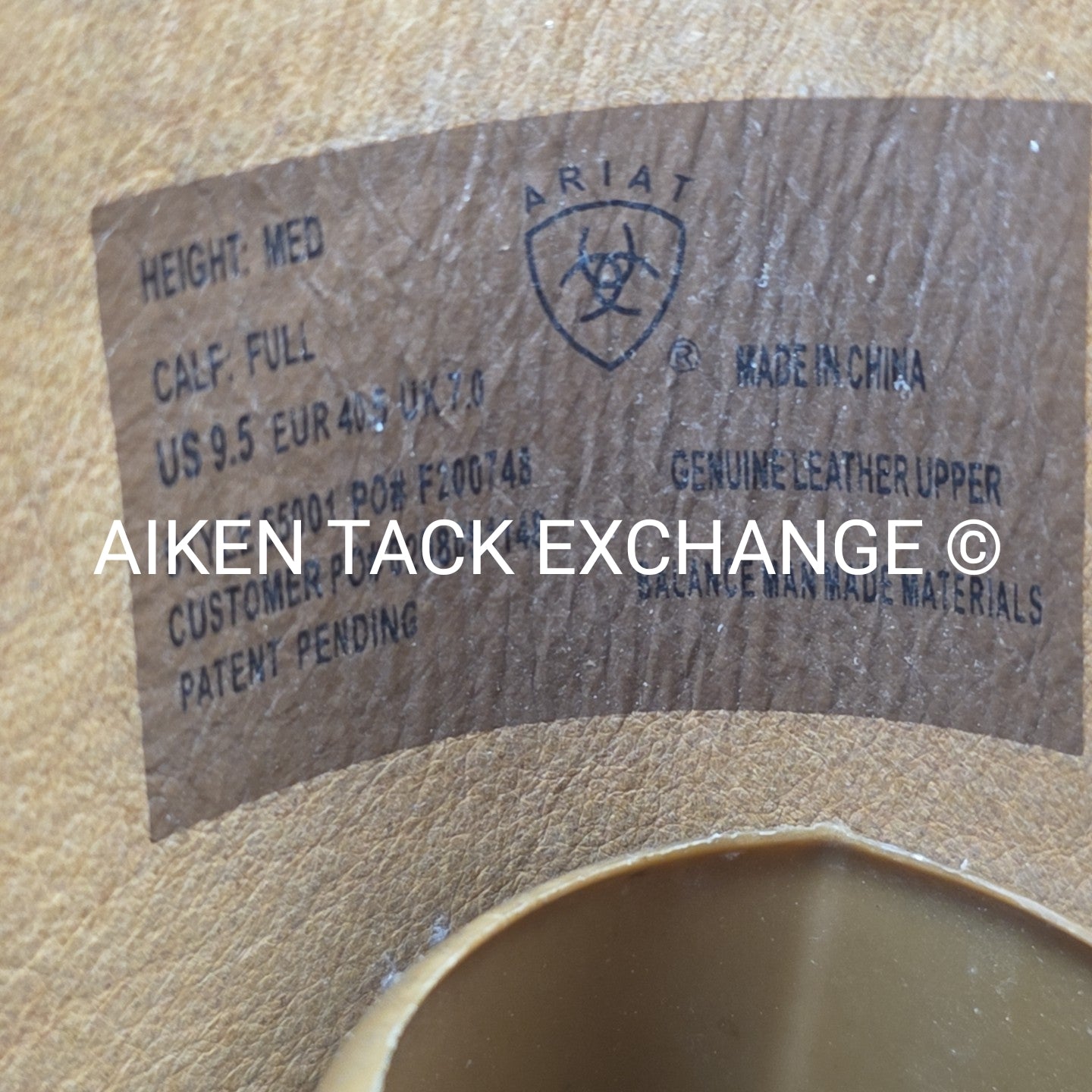 Ariat Field Boot, No Elastic, Size 9.5 Med Full