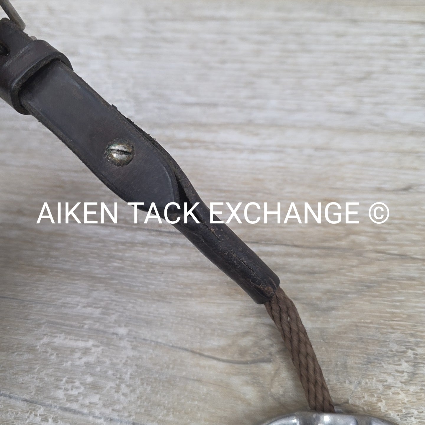 Single Joint Eggbutt Gag Bit with Rope Cheek Pieces 5.25"
