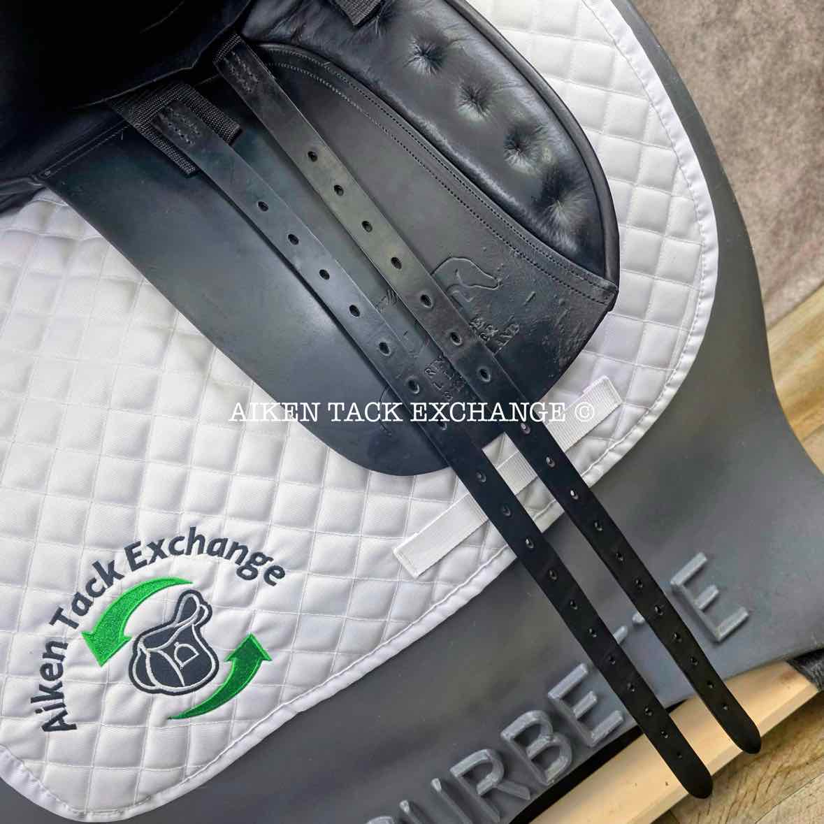 2005 County Fusion Dressage Saddle, 17.5" Seat, Medium Tree, Wool Flocked Panels