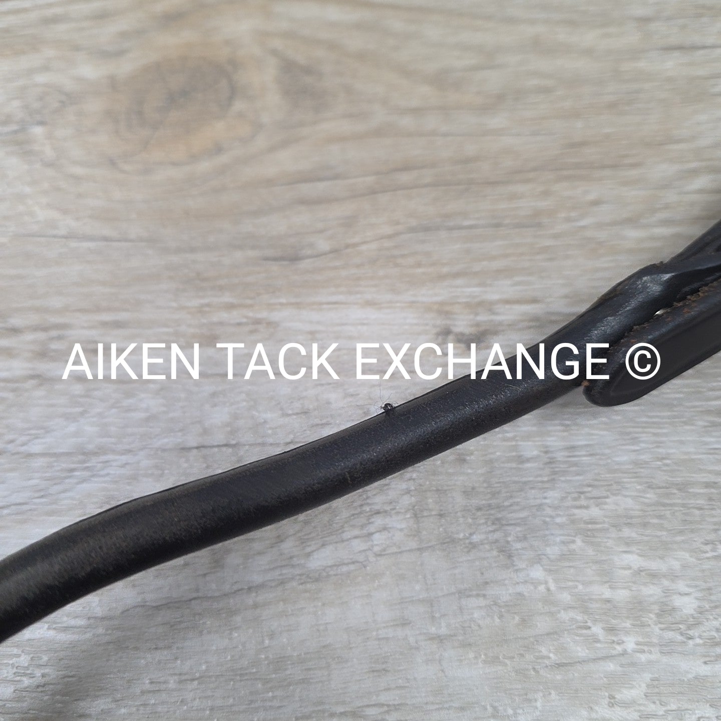 Rolled Leather Saddle Grab Strap, Black