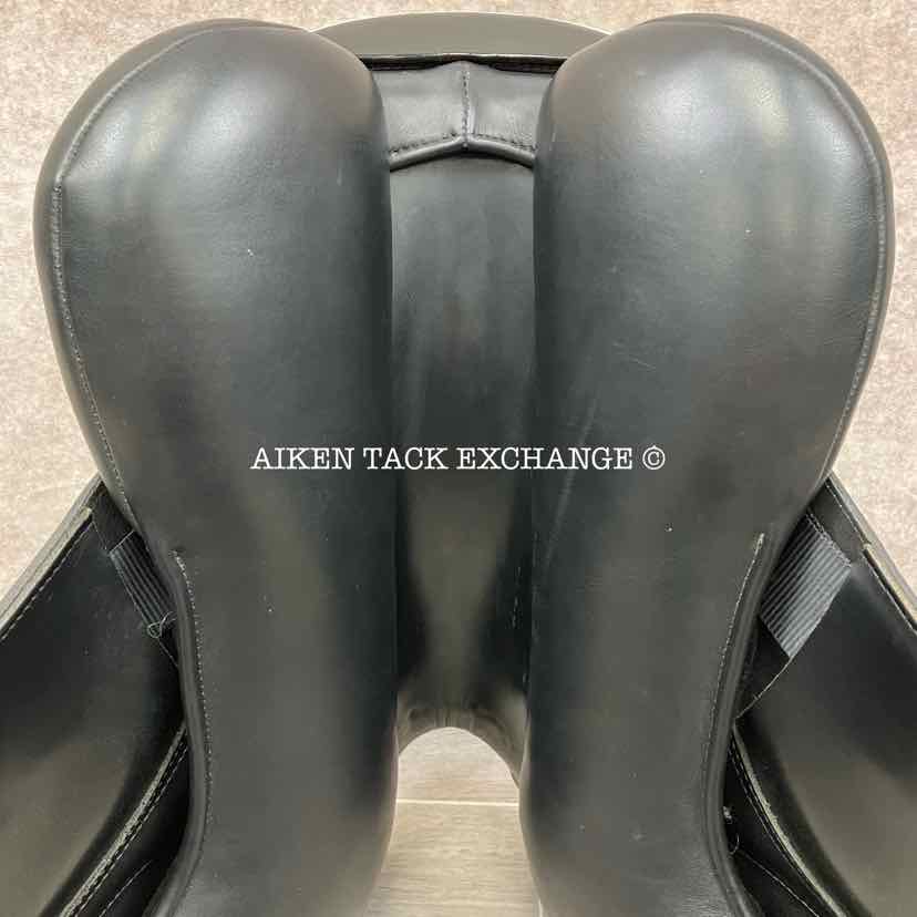 2018 Custom Saddlery Wolfgang Solo MKII Monoflap Dressage Saddle, 17.5" Seat, Adjustable Tree, Wool Flocked Panels