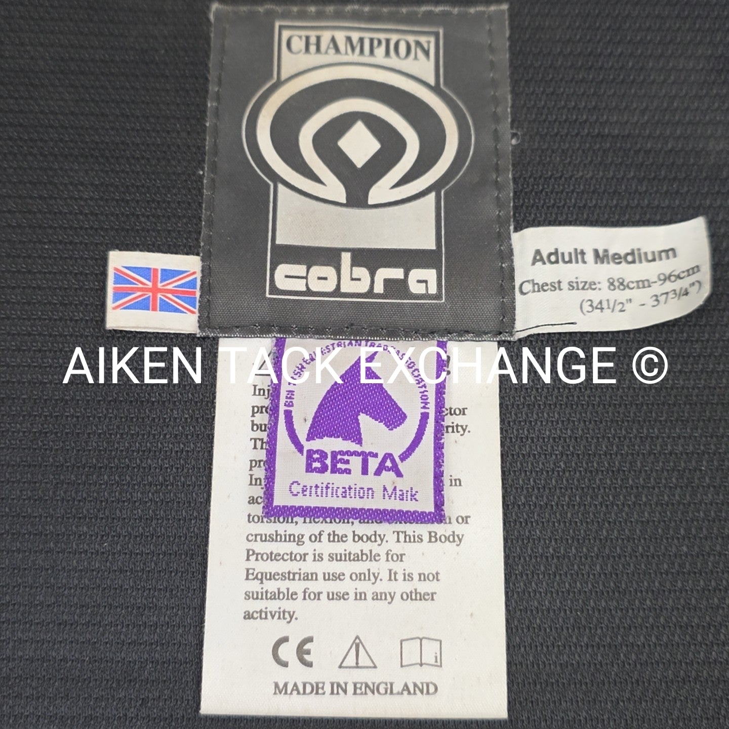 Champion Cobra Cross Country Safety Vest, Size Adult Medium