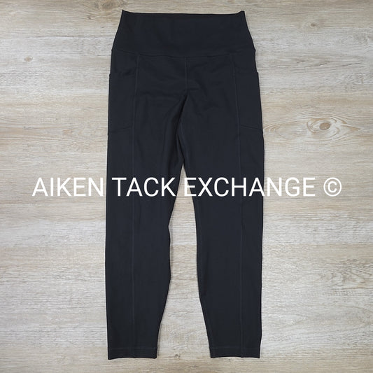 Yogalicious Lux Hi-Rise Tribeca Ankle Tights w/ Pockets, Women's Size L