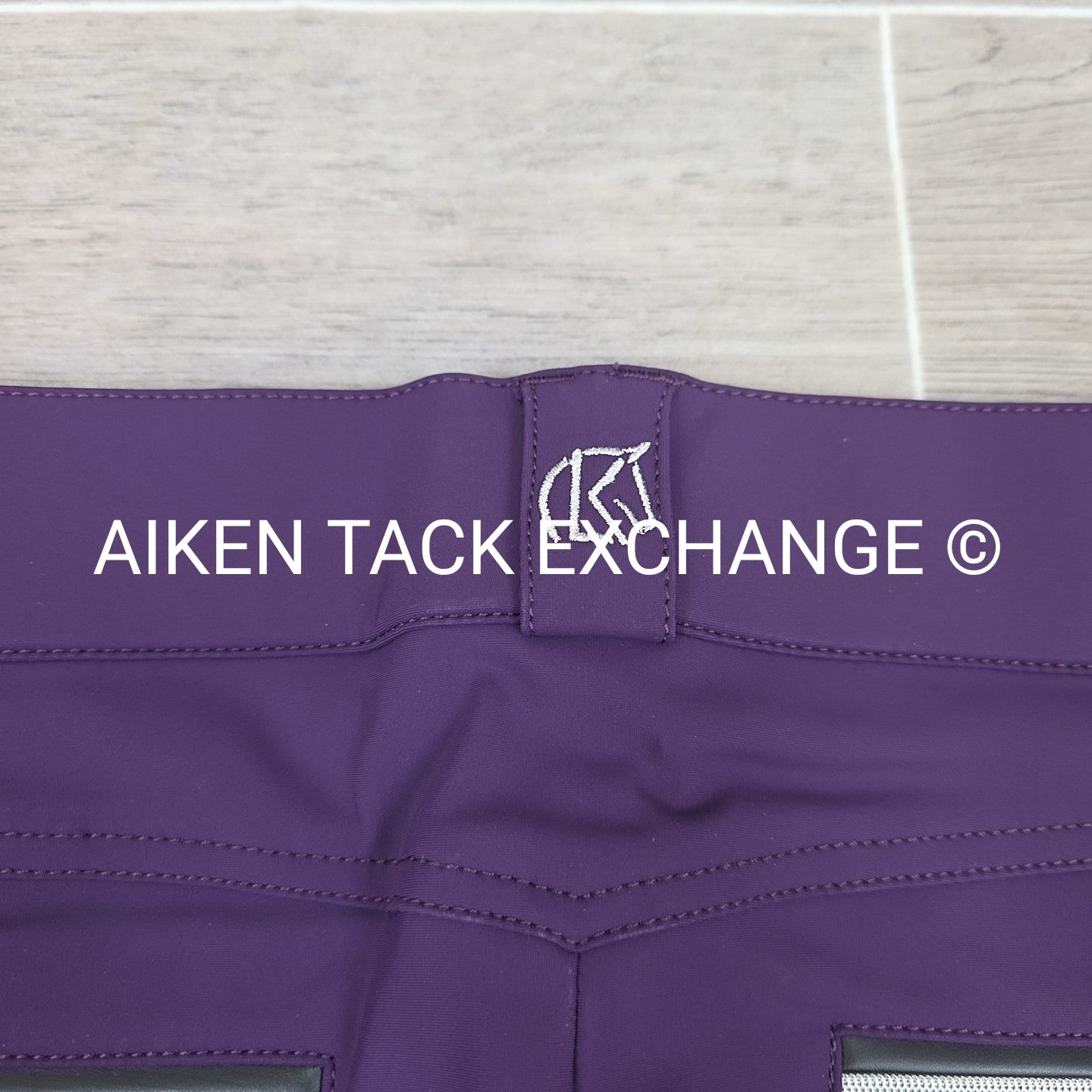 KL Select Gabrielle Knee Patch Breeches, Purple, Women's Size 26R